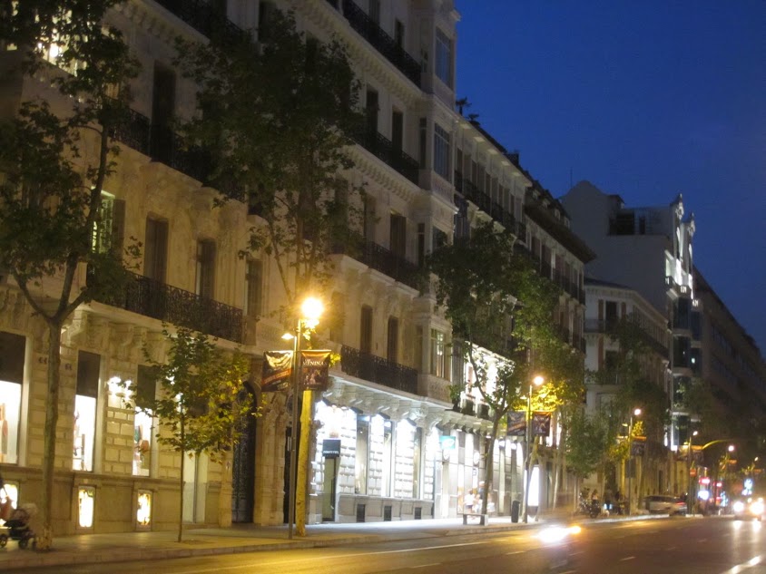 Madrid : Une vue typique du quartier chic Salamanca