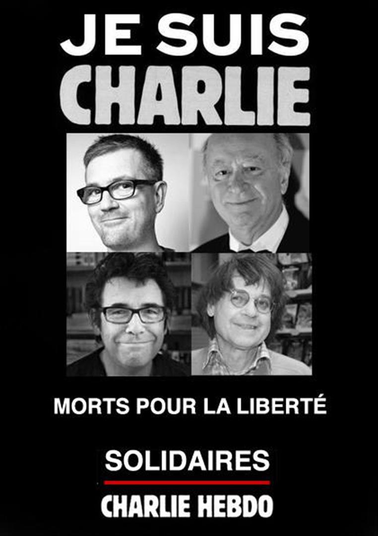 Charlie Hebdo - Charb, Wolinski, Tignous, Cabu assassinés
