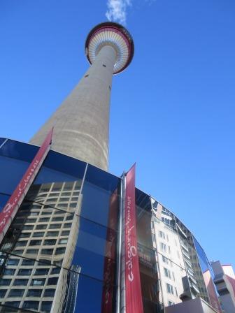 Calgary Tower Lost In The Leaf City