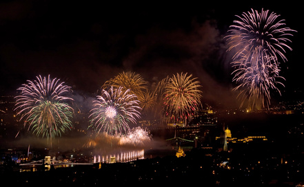 New year celebration with fireworks © Fejo - Fotolia.com