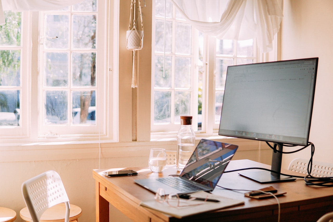 Home office setup - Photo by Elle Hughes from Pexels