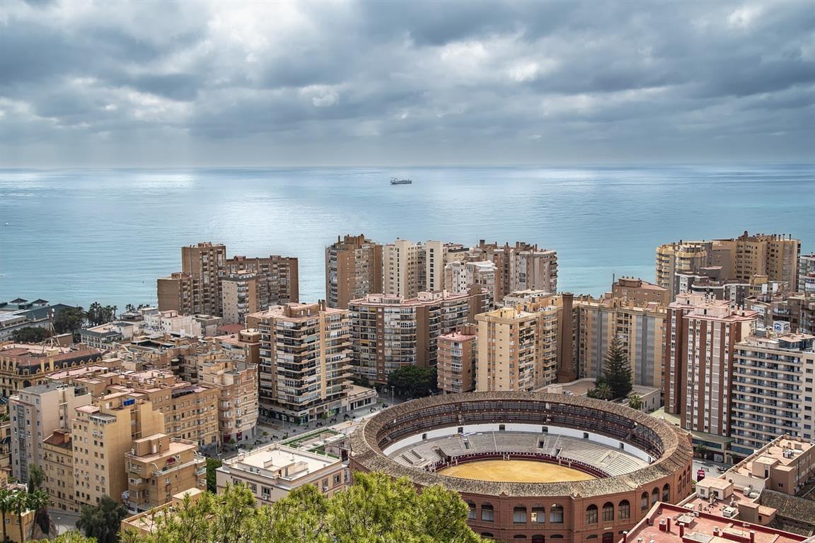 Málaga, view from Plaza de Toros - Credit:Image by Enrique from Pixabay